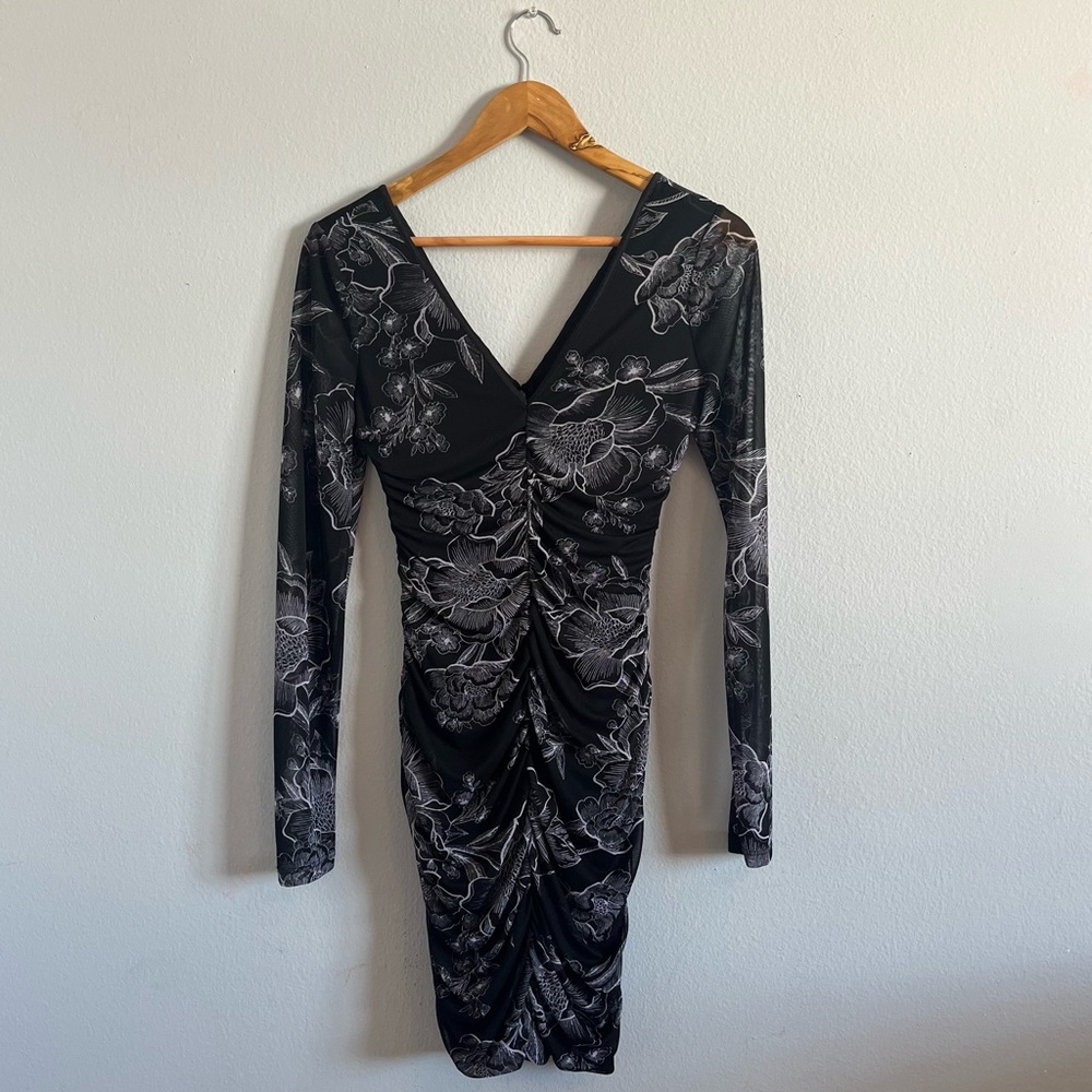 Black Long Sleeved Dress by GUESS